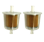 2Pcs Fuel Filter Assembly for Johnson Evinrude OMC Outboard (5005266, 5007326, 5007335)