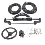 Hydraulic Outboard Boat Steering Kit for Various Models (20ft Hoses)