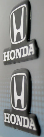 2X Chrome 3D Emblem Stickers for Honda Truck Car