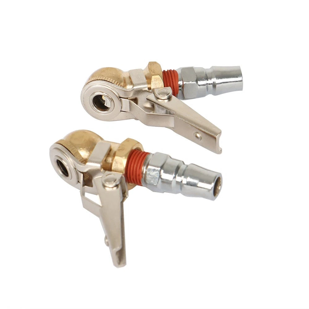 2Pcs Tire Chuck with Valve Stem Lock for Universal Use
