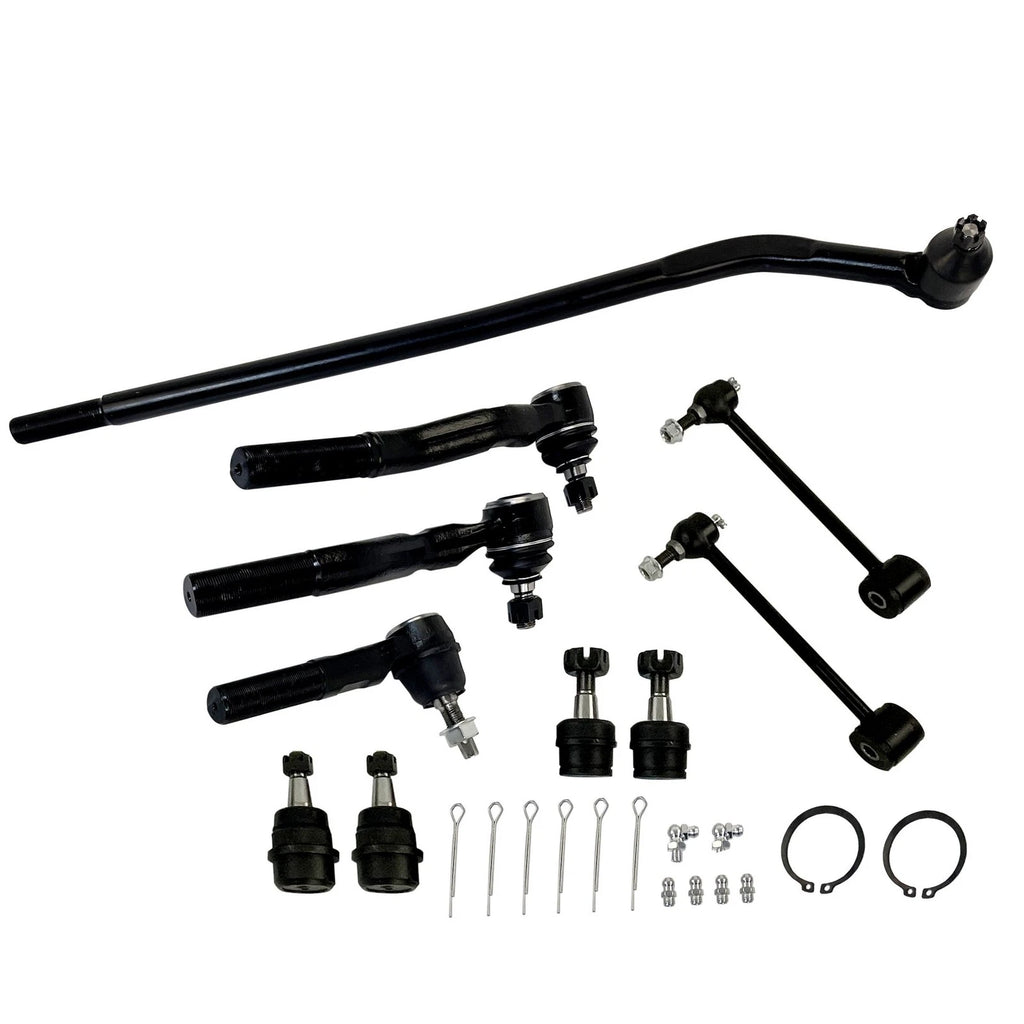Set of 10 Ball Joints and Tie Rods for Jeep Wrangler (2007–2018)