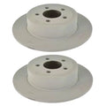 Set of 2 Rear Solid Disc Brake Rotors for Chrysler 300, Charger, Magnum (2005–2010)