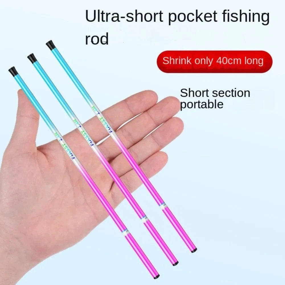 Collapsible Fishing Rod 1.5m Carbon Fiber for Easy Handling