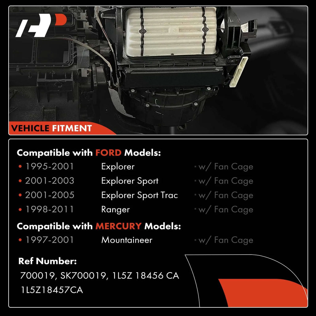 A/C Blower Heater Motor for Ford Explorer Ranger (1995-2011)