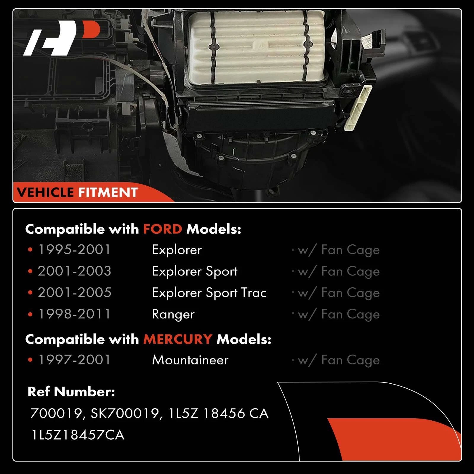 A/C Blower Heater Motor for Ford Explorer Ranger (1995-2011)