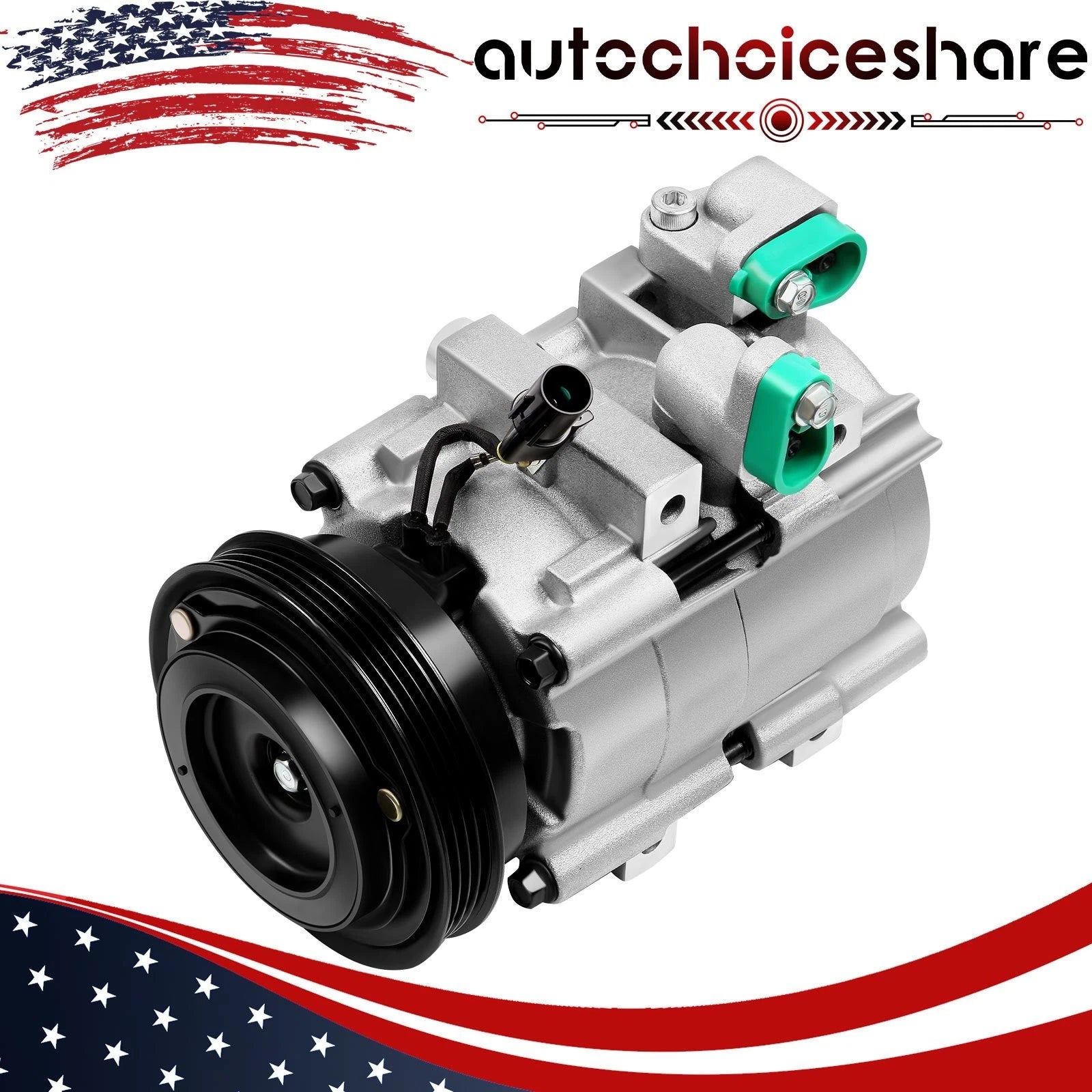A/C Compressor with Clutch for Kia Sorento V6 3.5L (2003–2006)