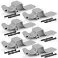 Set of 6 Easy-Off Aluminum Tarp Stops with 12 Clevis Pins 1705775