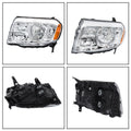 Set of 2 Clear Chrome Headlights for Honda Pilot (2009–2011)