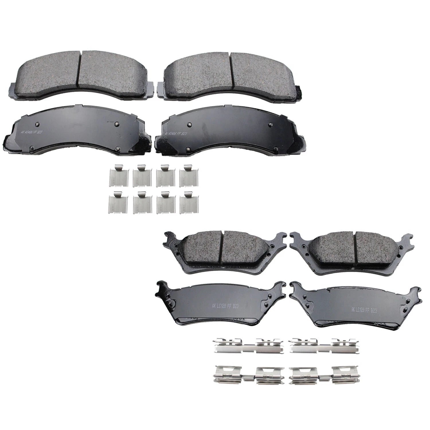 Set of 4 Akebono ProACT Ceramic Brake Pads for Ford F-150 (2012–2017)