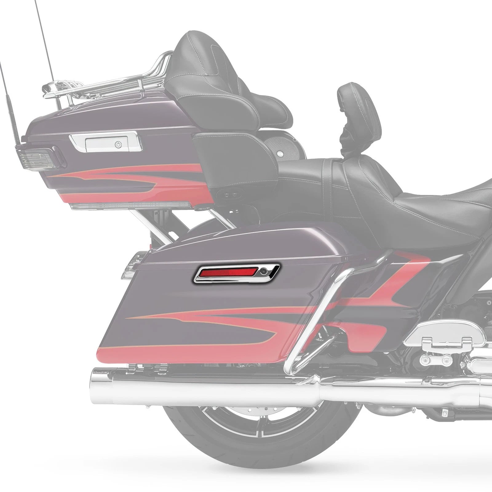 Saddle Bag Hinge Latch Covers for Harley Touring Electra Road Street Glide (2014–2023)