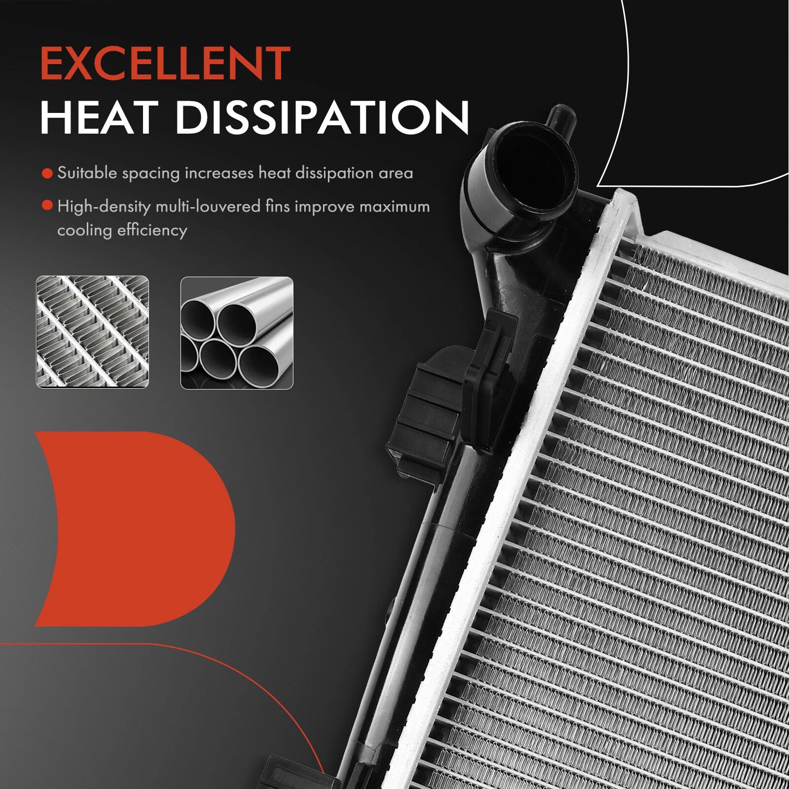 Radiator for Kia Rio Hyundai Accent Veloster (2012-2017)