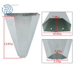 Poultry Restraining Cone for Chickens up to 8 lb (Galvanized Steel)