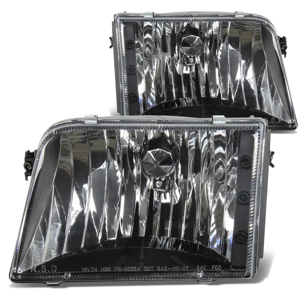 LED Fog Light Kit for Ford Ranger (1993–1997) - Black Housing Crystal Lens