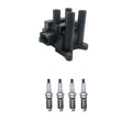 Ignition Coil & Denso Platinum Spark Plugs Kit for Contour Escape (1995–2002)