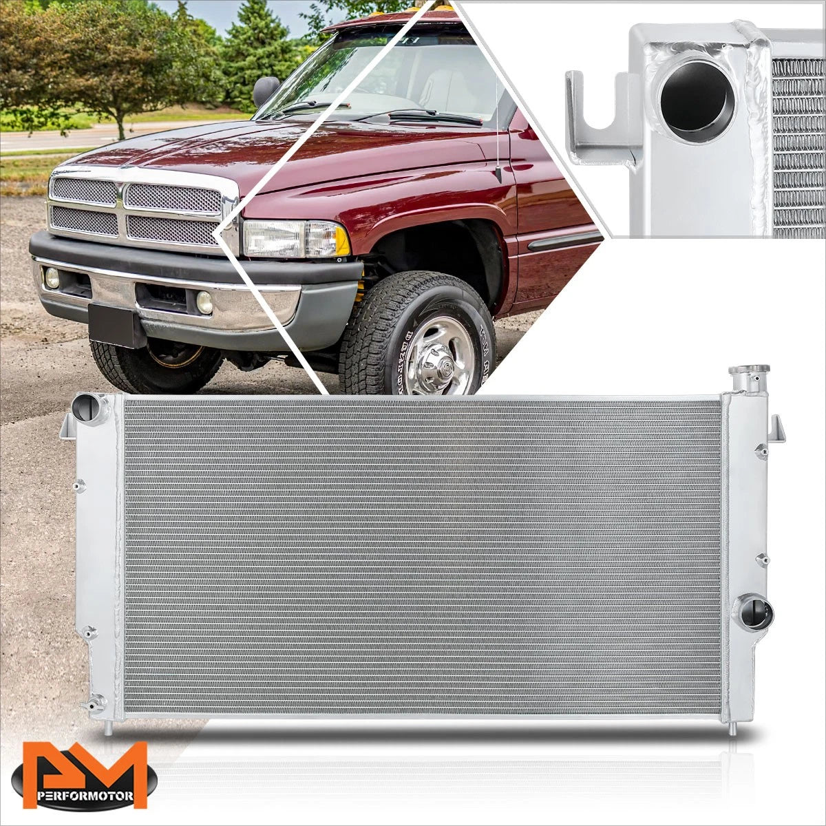 Aluminum 4 Row Cooling Radiator for Dodge Ram 2500 3500 (1994–2002)