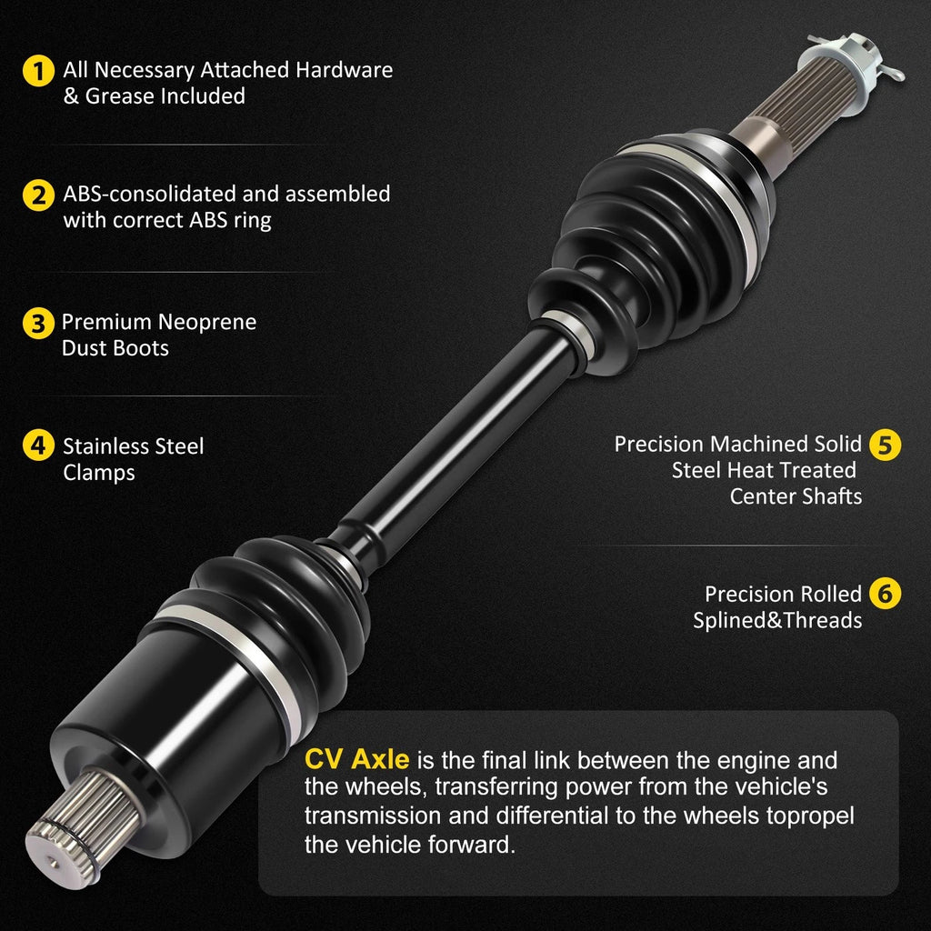 Set of 2 CV Joint Axle Shafts for Polaris Sportsman 570 (2015–2020)