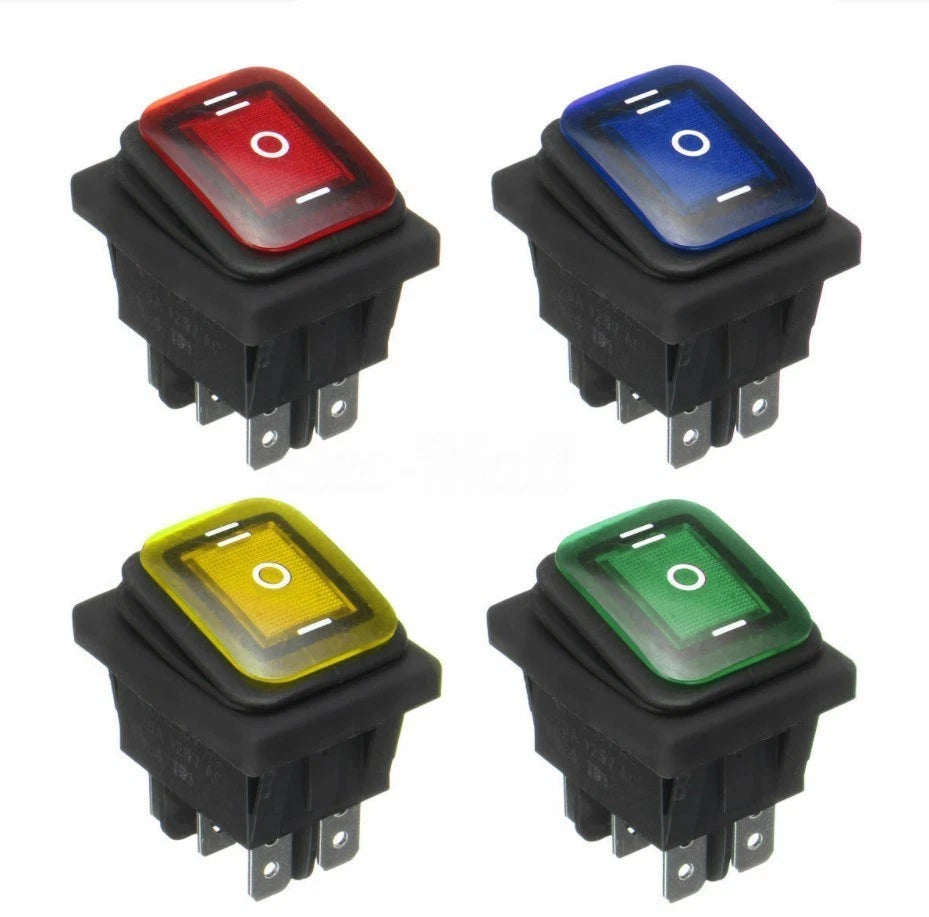 Rocker Switch 1 Pc 16A 250VAC 30A 125VAC for Boat Car LED Light