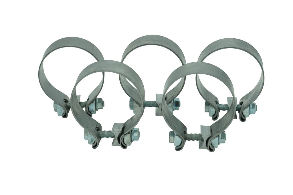 Set of 5 Stainless Steel Exhaust Pipe Clamp Sleeves