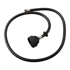 Black Rubber Hose Spray Nozzle with Brass Accessories for Shampoo Bowl (N/A)