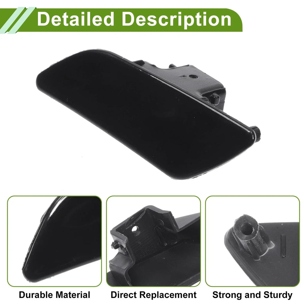 Left Washer Nozzle Cover for Porsche Panamera 2014-2016 Black