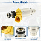 Set of 4 Fuel Injector Nozzles for Toyota Celica 2.2L (1990–1992) 23209-74040
