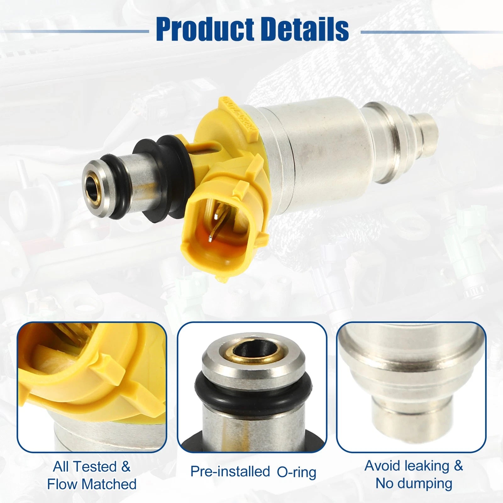 Set of 4 Fuel Injector Nozzles for Toyota Celica 2.2L (1990–1992) 23209-74040