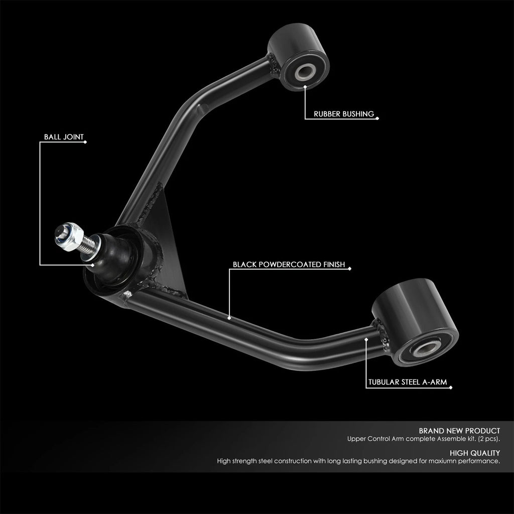 Set of 2 Front Upper Tubular Control Arms + Ball Joints for Ram 1500 (2019–2022)
