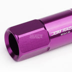 20 PCS Open End M12x1.5 60mm Tall Purple Aluminum Lug Nuts for JDM Vehicles