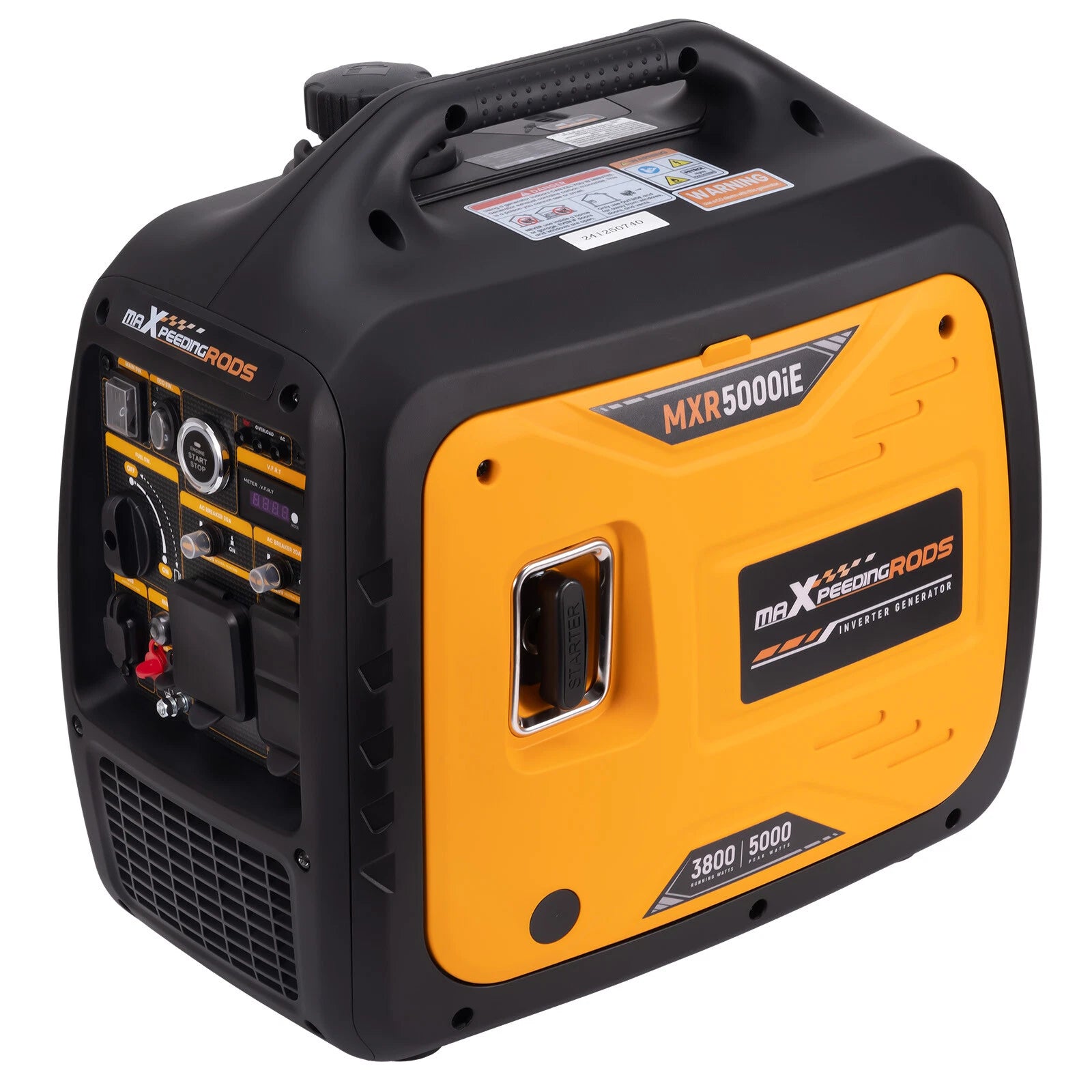 5KW Portable Inverter Generator Gas Powered Electric Remote Start 120V