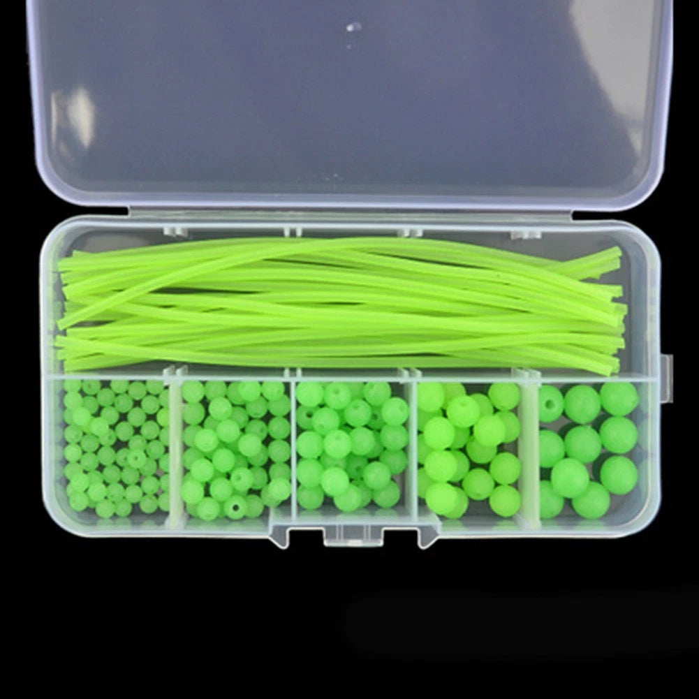 171-Piece Round Luminous Beads & Glow Tube Fishing Lure Kit