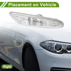 1 Pc Right Side Marker Light Cover for BMW 325i (2002–2006) 63137165916 White