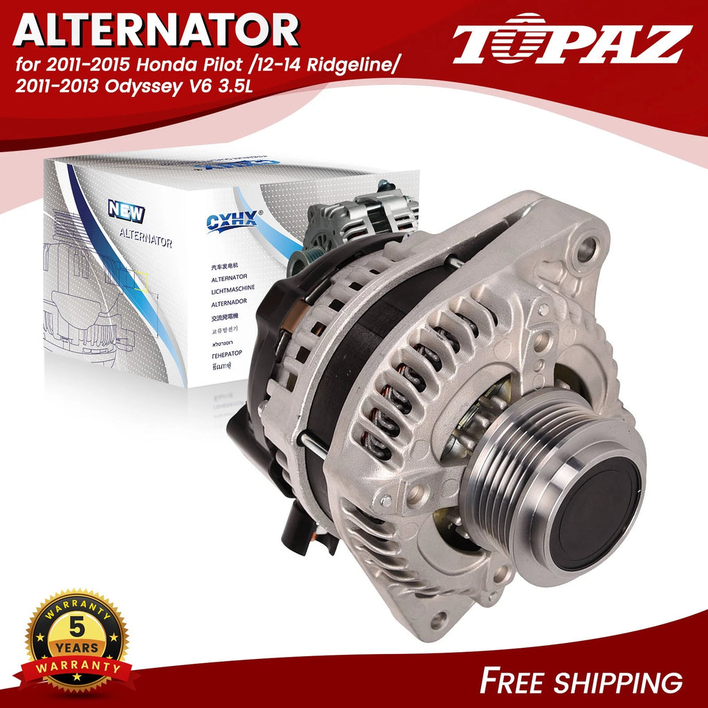 Alternator 130A for Honda Odyssey, Pilot, Ridgeline (2011–2015)