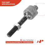 6X Inner & Outer Tie Rod End Ball Joint for Honda Accord (2003-2007)