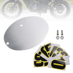 Custom Oval License Plate for Universal Motorcycle (T9)