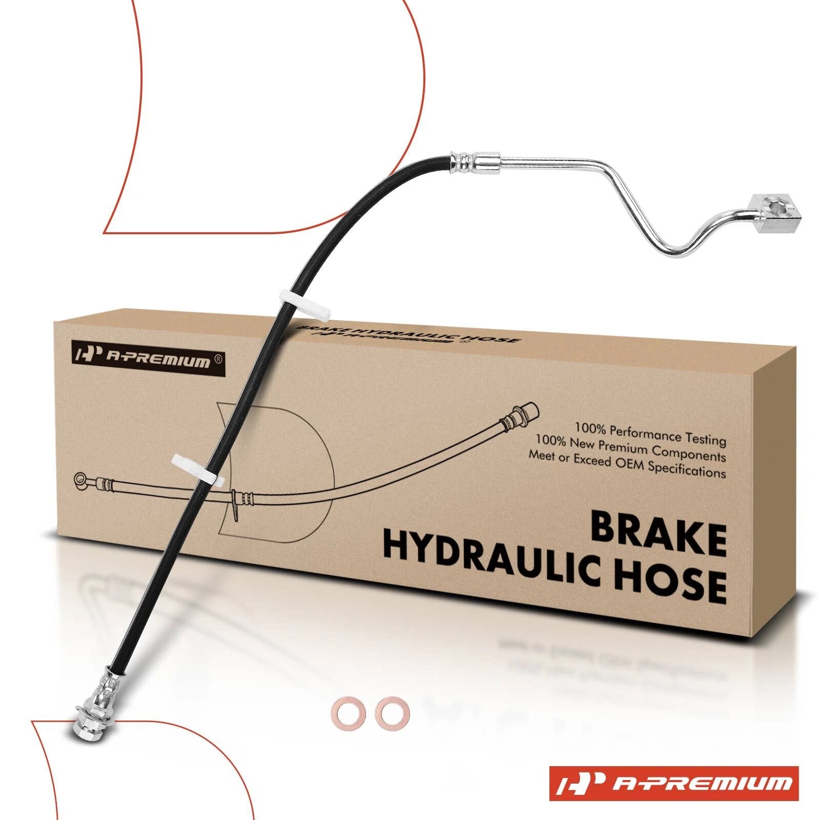 Front Left Brake Hydraulic Hose for Ford F-250 F-350 Super Duty (1999–2004)
