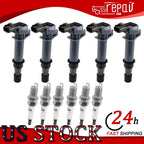 6X Ignition Coil & Spark Plug Kit for Dodge Nitro 3.7L V6 (2002–2009) UF270