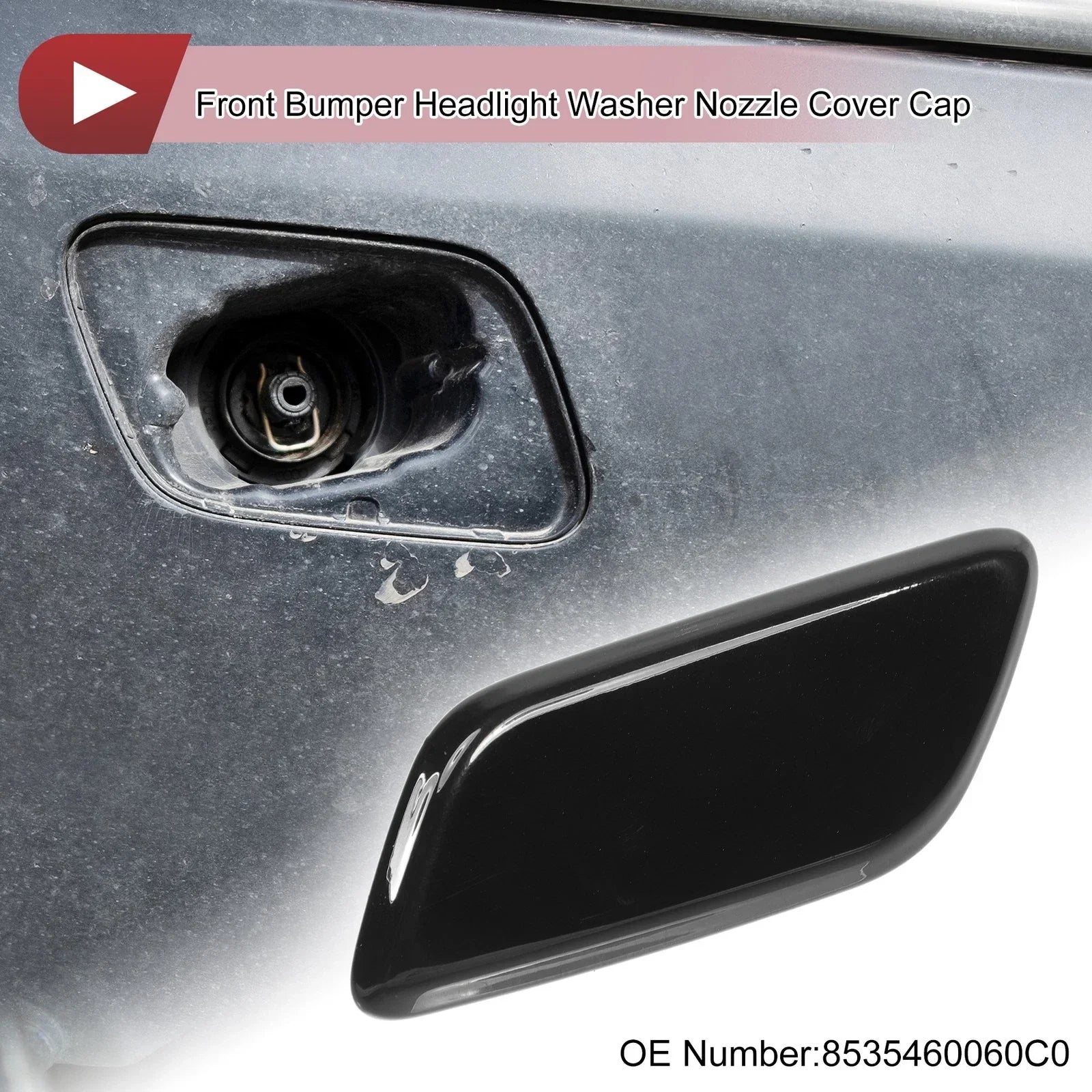 Front Left Washer Nozzle Cover for Lexus LX570 (2013-2015) - Black 1 x Cap
