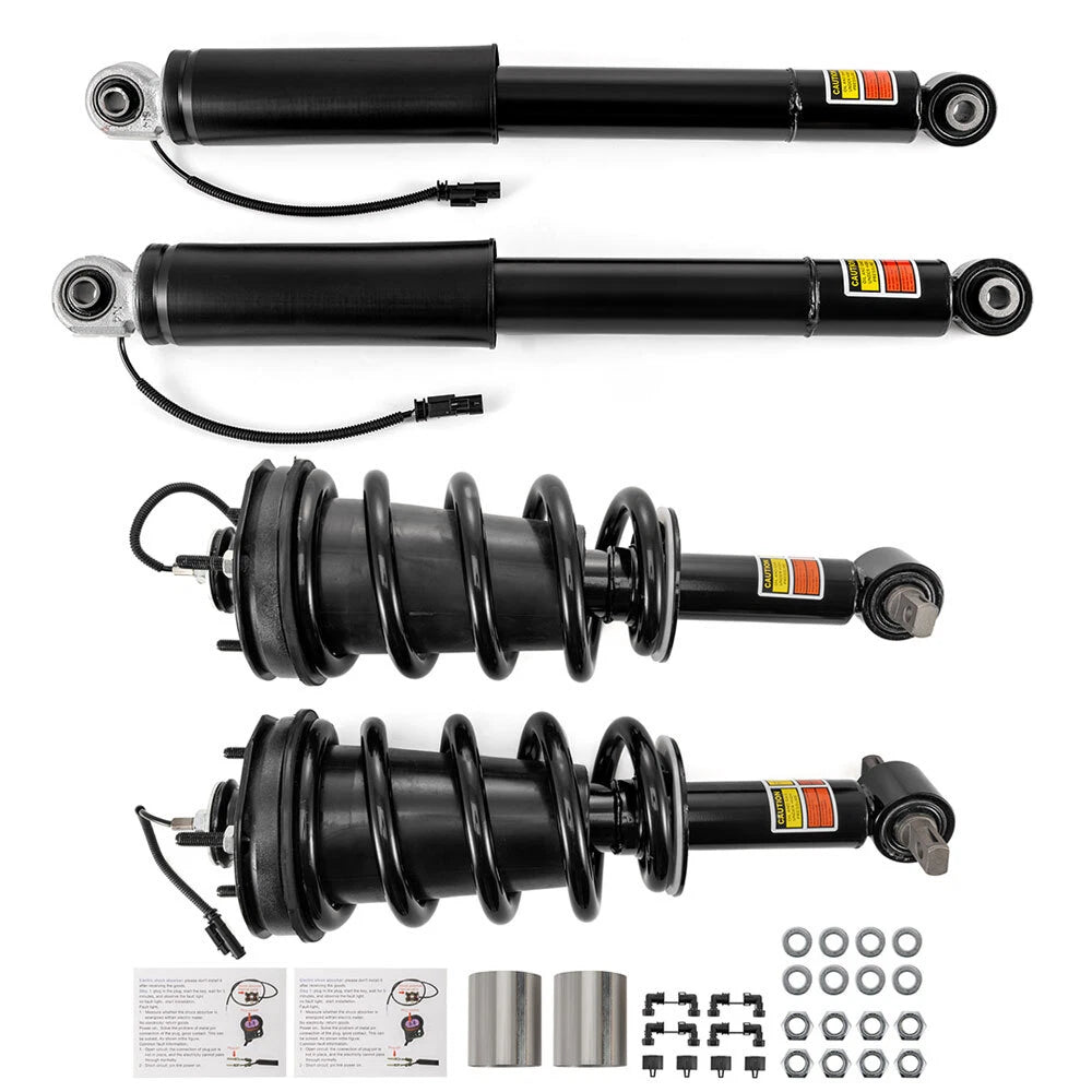 Front Strut Assembly & Rear Shock Absorber for GMC Sierra 1500 Denali (2015–2018)