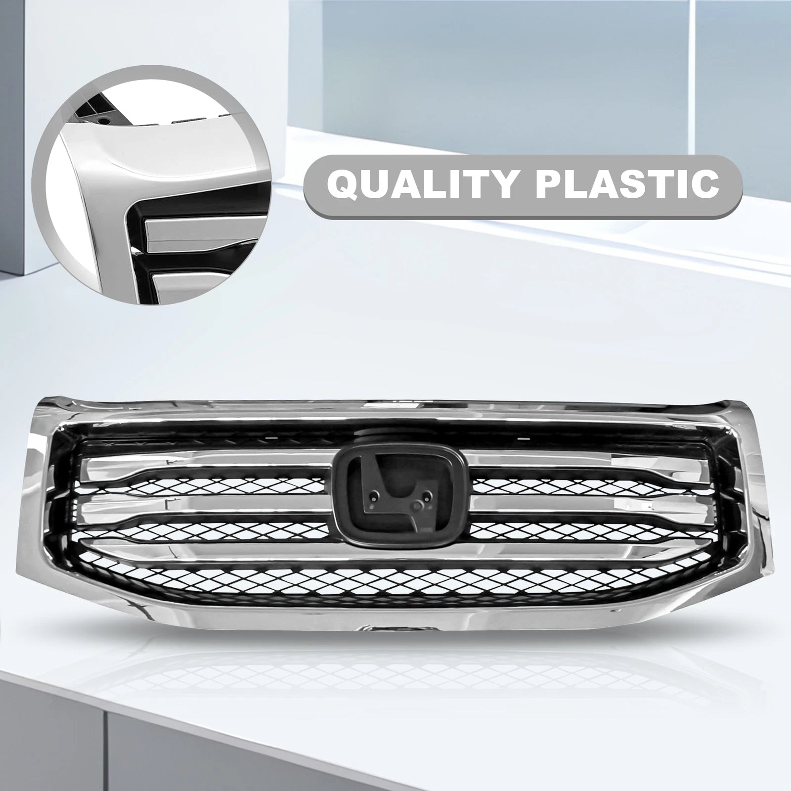 Front Bumper Upper Grille for Honda Pilot (2012-2015)