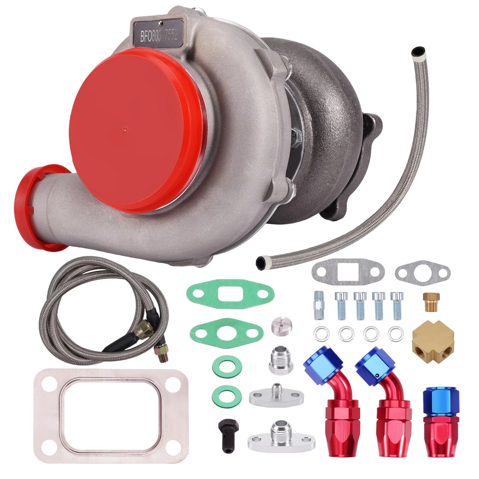 GT3076R GT3037 T3 Flange Turbo Charger with Oil In & Return Line
