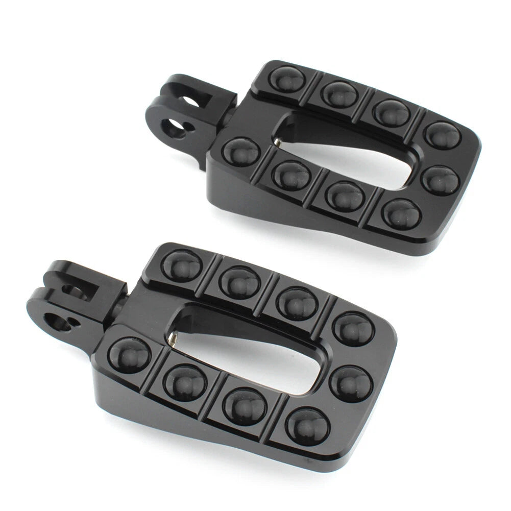 1 Pair Black Non-slip Rear Foot Pegs for T100 (2002–2013)