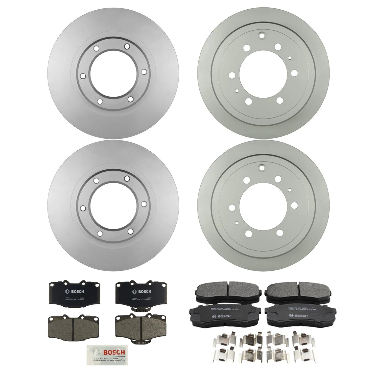 Bosch QuietCast Brake Rotor & Semi-Metallic Pad Kit for Land Cruiser