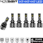 H7 LED Headlights Combo for - 10000LM Bright