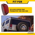 Set of 2 Amber Red Cab Roof Running Light Covers for Dodge Ram Promaster (2014–2023)