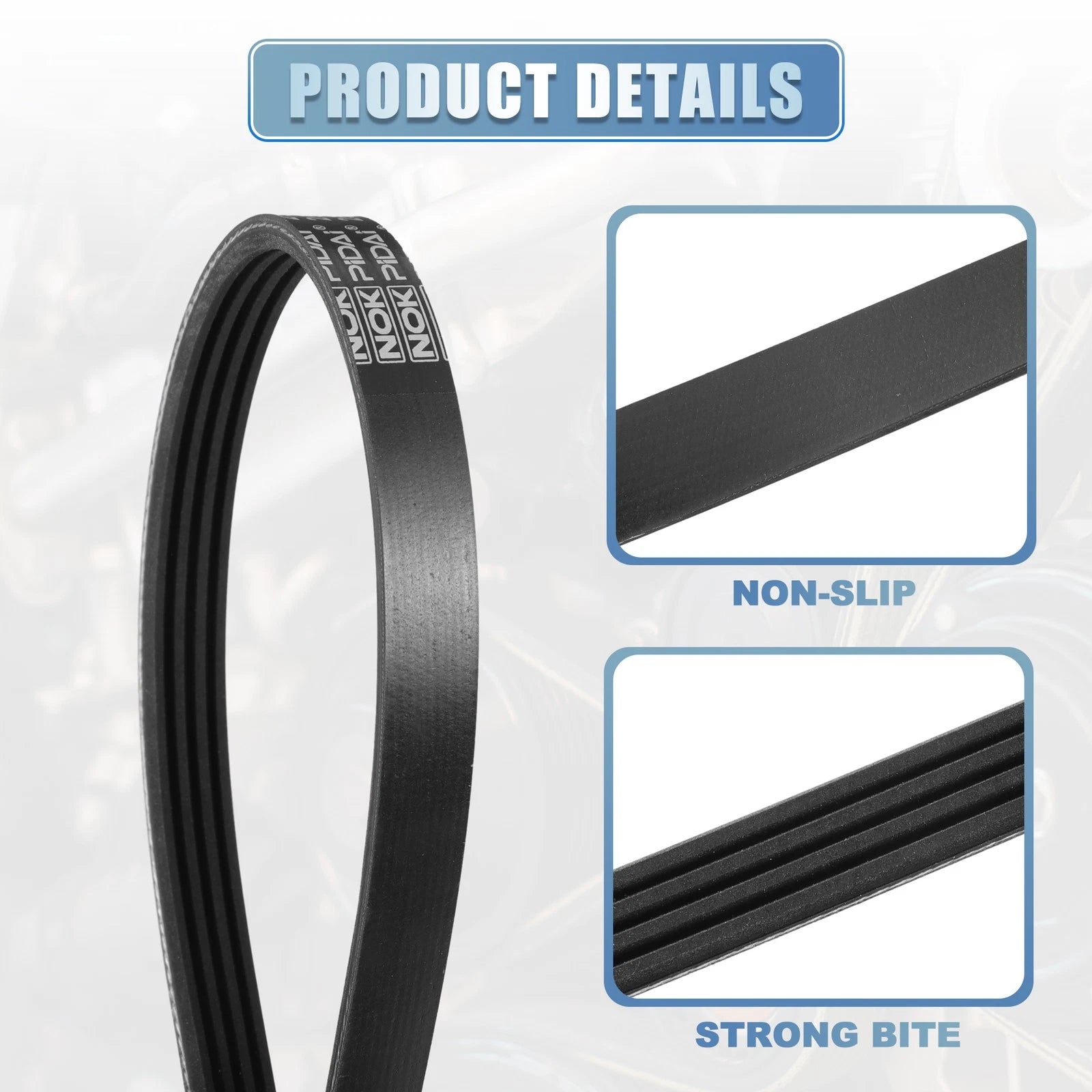 Set of 1 Serpentine Belt for Hyundai Elantra 2.0L (No. 04668241/034903137B)