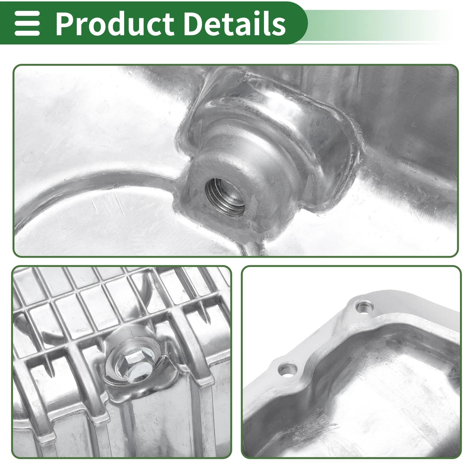 1 Pc Engine Oil Pan No.98MM6675AB for Ford Fiesta Ikon (2011–2015) Aluminum
