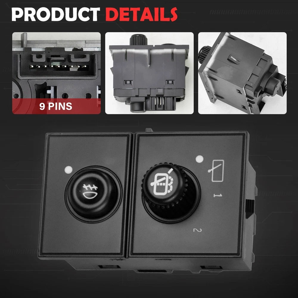 Fog Light Rear Wiper Control Switch Unit 15061682 for Tahoe Yukon Escalade (2003–2006)