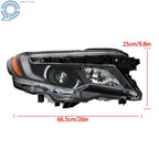 Headlights for Pilot Ridgeline RTL-T (2016–2020) W/LED DRL Driver & Passenger