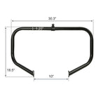 Black Highway Engine Guard Crash Bar Footpeg for Harley Electra Glide (09-24)