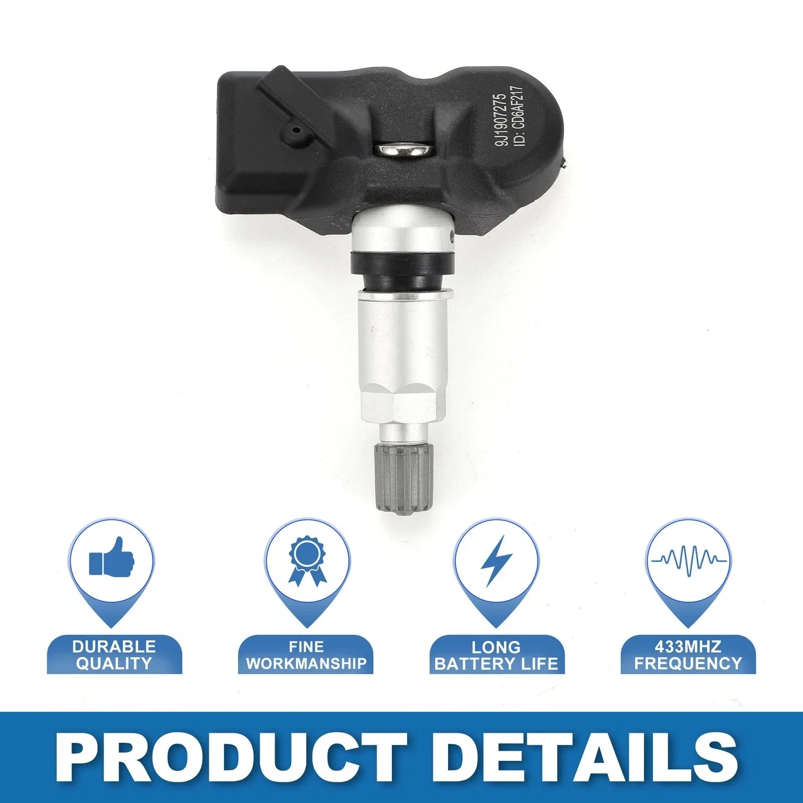 Tire Pressure Sensor 433MHz for Porsche Macan (2015-2024) 1 x Pc